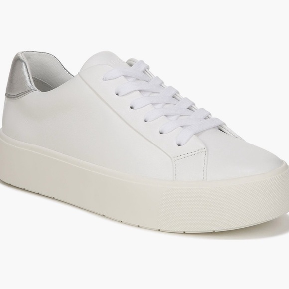 Vince White and Silver Platform Sneakers - Picture 1 of 6